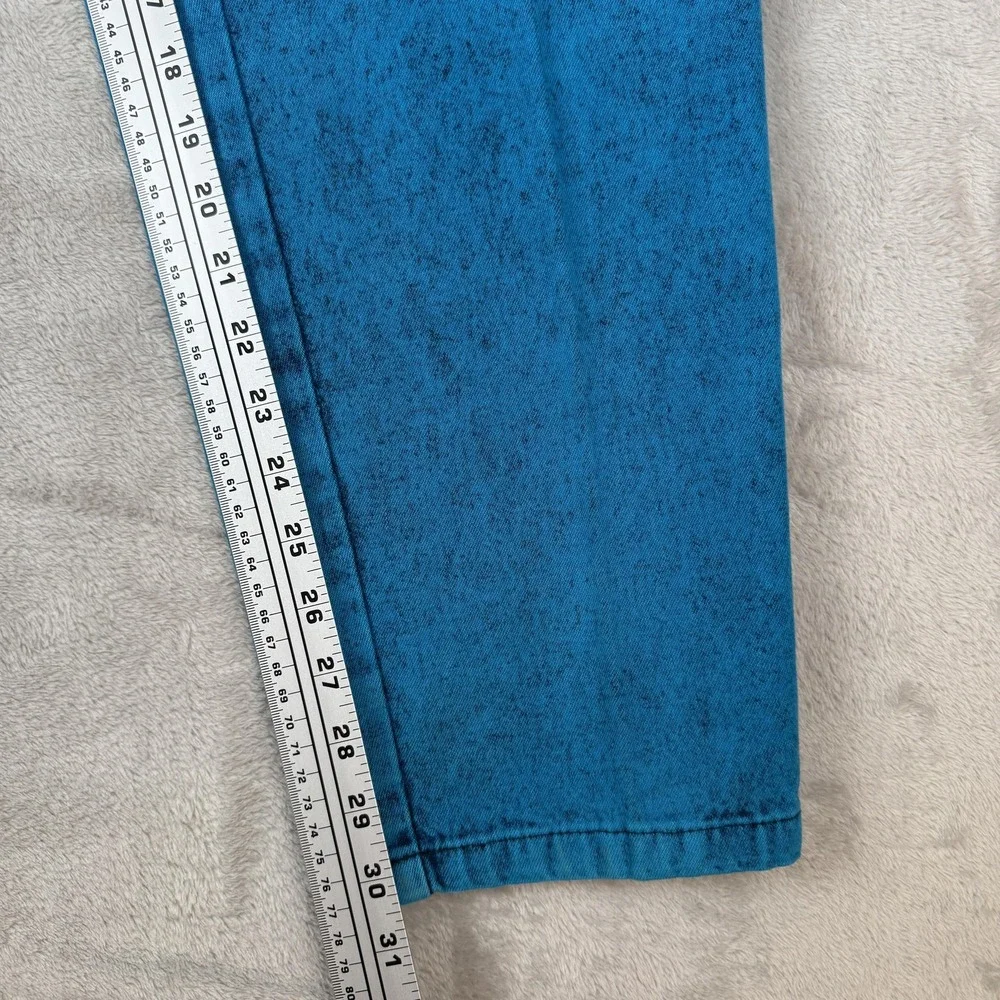 Vtg Sundance Denim Wear Jacket Pants Set Womens Sz L Acid Wash USA 90s 80s Artsy - Picture 15 of 16